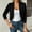 Black, variant on Gamivast Cropped Shrug Cardigan for Women 3/4 Sleeve Open Front Lightweight Bolero Sweater for Dresses Office Party Layering Purple XL