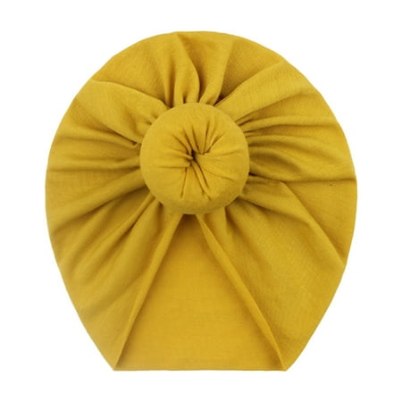

Toddler Kids Baby Boys Girls Solid Knotted Hat Beanie Headwear Accessories