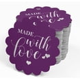 thumbnail image 4 of Inkdotpot Silver Foil Paper Hang Tags Made With Love Wedding Favor Tags 50 Pieces, 4 of 6