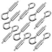 10 Pcs Hook Stainless Steel Cable Tightener Wire Lock Light Post Man