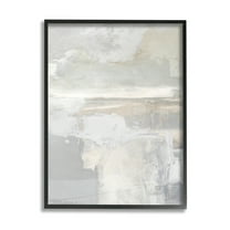 Stupell Industries Muted Abstract Painting Abstract Painting Black Framed Art Print Wall Art, 11 x 14