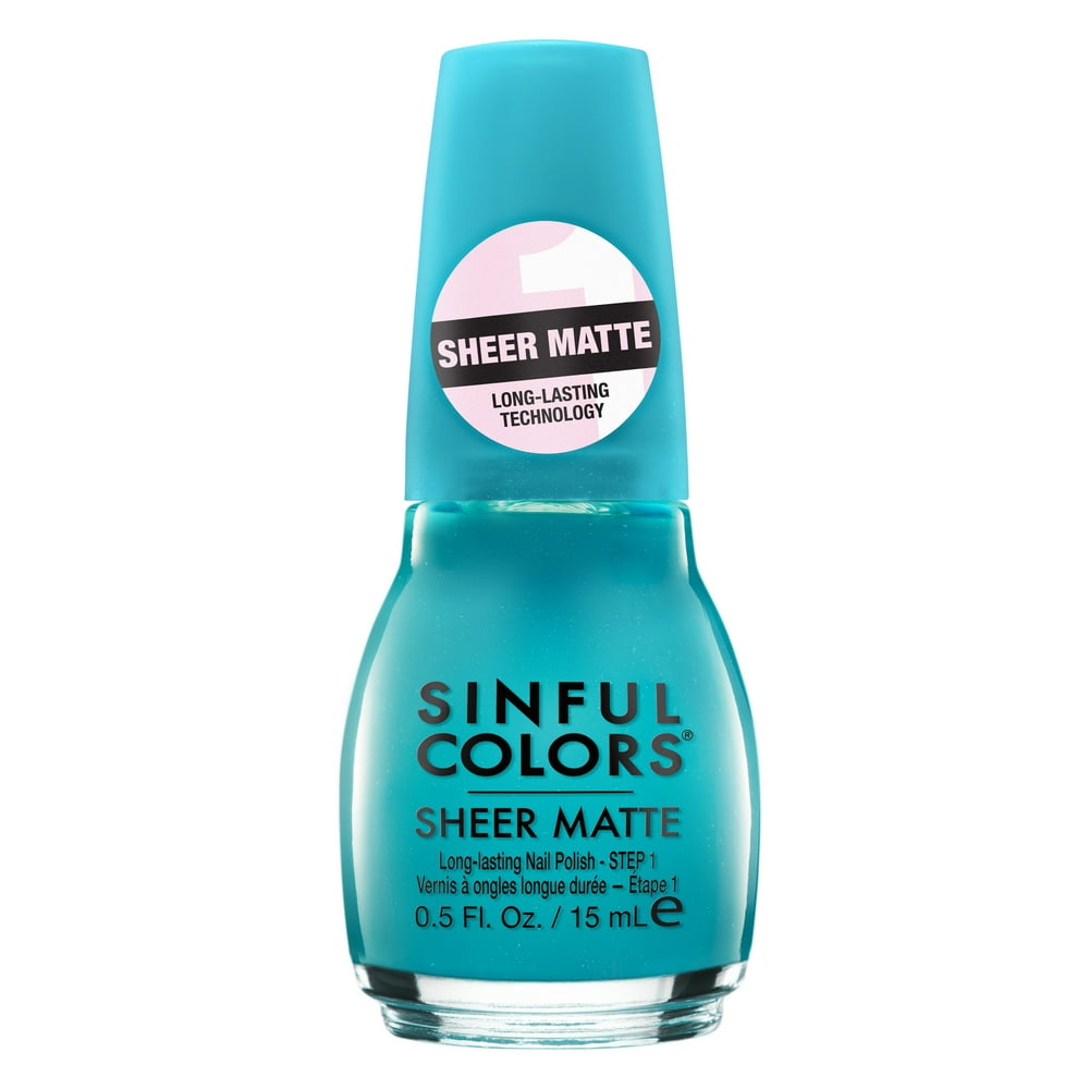 Sinful Colors Sheer Matte Collection Nail Polish, Longlasting Bright