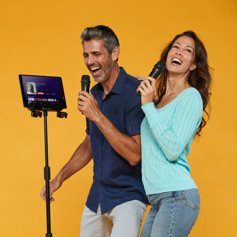singing machine カラオケキューブ　黒　karaoke cube Singing Machine Cube Portable Bluetooth Karaoke System with