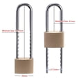 thumbnail image 2 of Candado para exteriores Padlock Fu Volante de latón macizo de 5 cm de ancho, 2 of 5