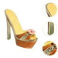 thumbnail image 6 of freneci Enamel Trinket Box High Heel Jewelry Box for Charms Earrings Home Decoration Coffee, 6 of 8