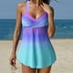 thumbnail image 1 of Traje de baño de 2 piezas para mujer, trajes de baño para mujer, trajes de baño de dos piezas para mujer, tops sin mangas con estampado floral y shorts de baño de control, traje de baño para mujer, 1 of 6