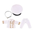 thumbnail image 4 of Traje de muñeca, uniforme de muñeca, uso diario, regalo, accesorios para fotografía de escenas, disfraz, Blanco, 4 of 8