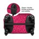 thumbnail image 2 of Balery Rose Red Glitter Funda de equipaje, fundas para maletas, elástica, lavable, protector de maletas, compatible con maletas de 18 a 32 pulgadas-Medium, 2 of 7