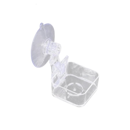 Necvior Small Reptiles Bowl For Feeding Drinking Plastic Dish With Suction Attachments