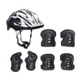 thumbnail image 1 of Casco de bicicleta Zulema para niños con muñequeras y coderas Negro, 1 of 8