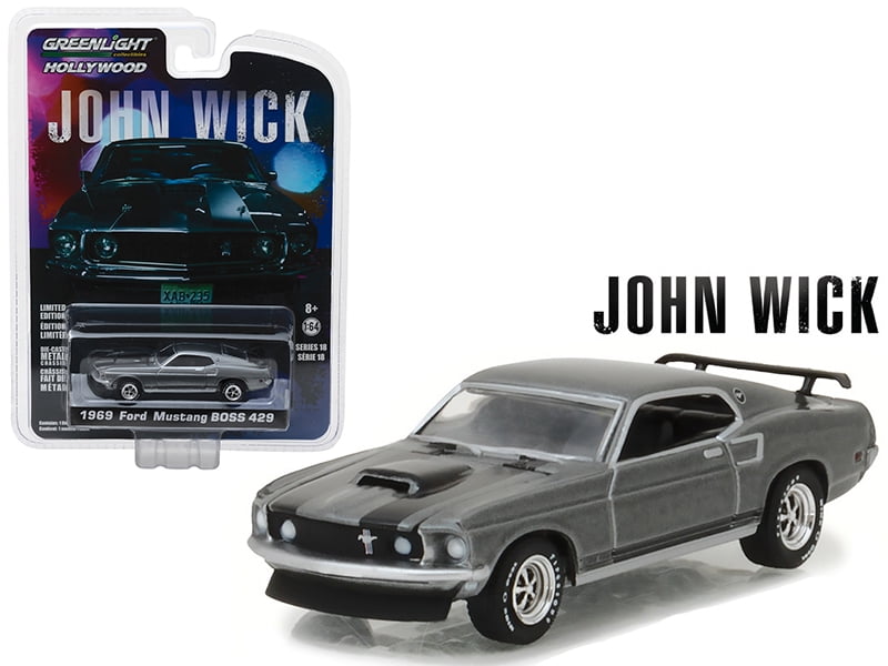 NEW Greenlight Hollywood Series 18 John Wick 1969 Ford Mustang BOSS 429 Silver 
