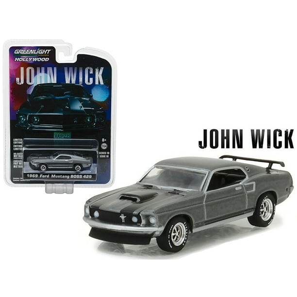 1969 Ford Mustang Boss 429 John Wick 2014 Movie Hollywood Series 18 1 64 Diecast Model Car By Greenlight Walmart Com Walmart Com