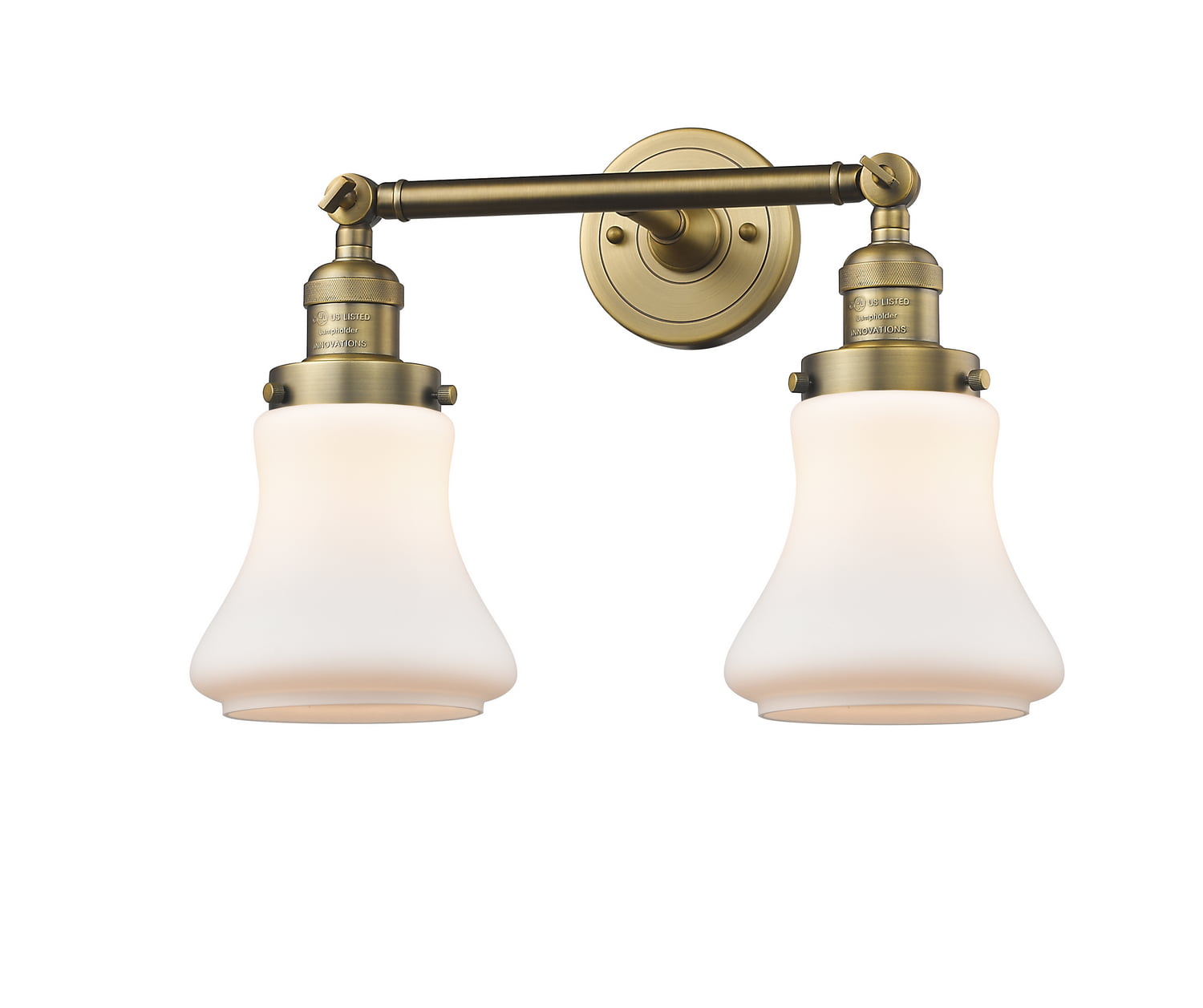 Innovations 208-AC-G191-LED 2 Light Vintage Dimmable LED Bathroom Fixture Antique Copper 
