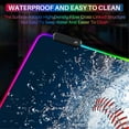 thumbnail image 5 of XL Led Gaming Mouse Pad with 14 Light Modes - Light Up Gamer Mouse Pad,31.5 x 11.8in Non-Slip Gamepad Style RGB Large Gamer Mousepad,Black Long Glowing Gaming Accessories for Desk,Waterproof, 5 of 7
