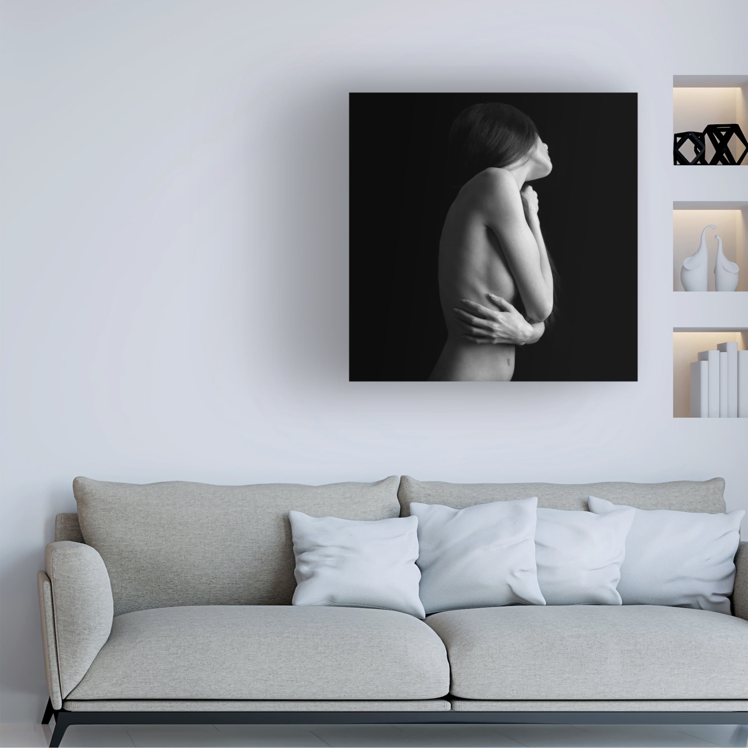 Bobby Kostadinov 'Feathers II' Canvas Art