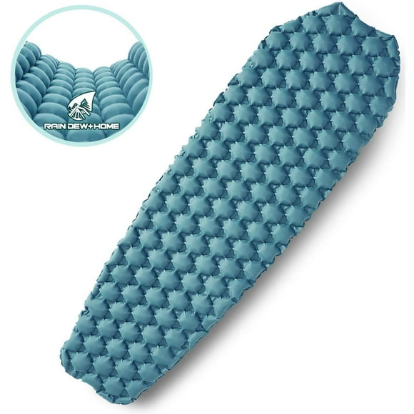 Camping Sleeping Pad - Mat, (Large), Ultralight 14.1OZ, Best Sleeping Pads for Backpacking, Hiking Air Mattress - Lightweight, Inflatable & Compact, Camp Sleep Pad