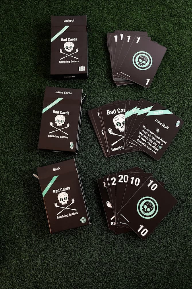 Bad Cards Fore Gambling Golfers Interactive Golf Card Game