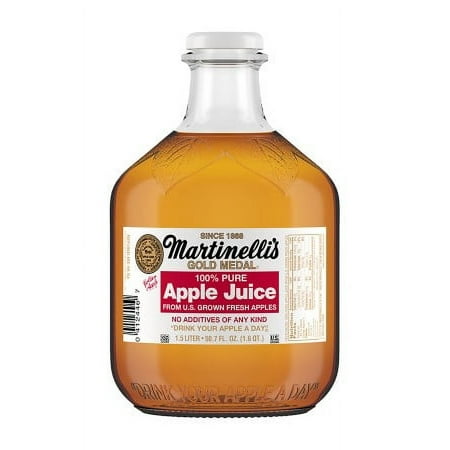 Martinelli's Gold Medal Apple Juice with 100% Pure Apple Juice, 50.7 fl oz, 1.5 Liter