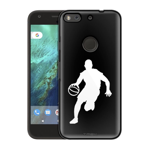 Google Pixel XL Silhouette Basketball Player on Black Slim Case