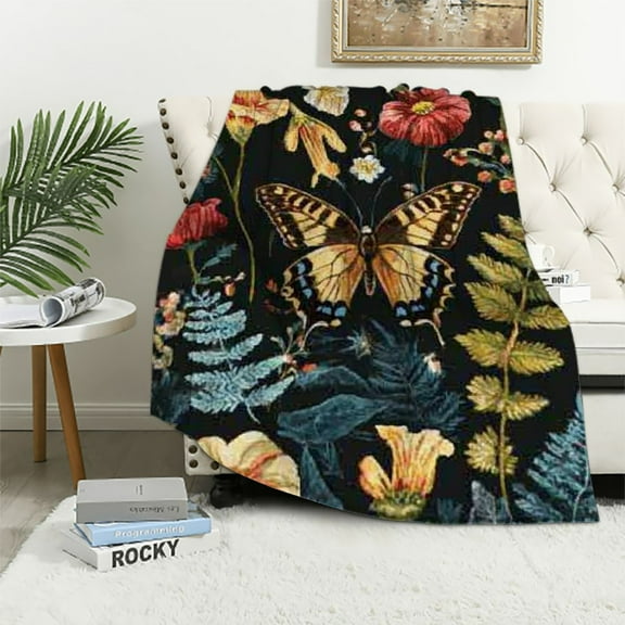 BCIIG Mushroom Decor Blanket Mushroom Gifts for Women Soft Lightweight Cozy Mushroom Throw Blanket for Bed Decorative 40x50in