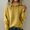 11# Yellow, variant on Warm Sweaters for Women Crew Neck Soft Hoodies Fall Winter Cozy Knitted Drawstring Hooded Pullover 2026 Khaki 2XL
