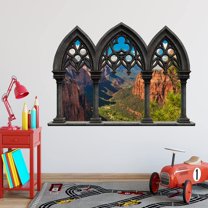 VWAQ - Landscape Peel and Stick 3D Wall Mural - Zion National Park Vinyl Wall Art Decal Sticker - NWC6