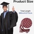 thumbnail image 5 of Graduation Rope Honor Rope Graduation In 2025 Graduate With Tassel Bachelor's Formal Dress Doctoral 67 Inches Long Blue And White, 5 of 5