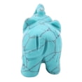 thumbnail image 3 of YAHHU 1.5-Inch Natural Stone Carved Elephant Crystal Figurine Home Decoration Furnishing Article Turquoise Gemstone 3.81 cm Healing Energy Collectible Knick-Knack, 3 of 5