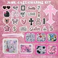 thumbnail image 2 of Junk Case Charms Kit, Junk Phone Case with Big Charms, Nail Bow Pearl Flatback Resin Charm for DIY Crafts, 2 of 7