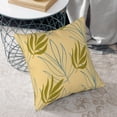 thumbnail image 6 of Square Throw Pillow Covers with Core, Leaves Autumn Prints Pillows for Sofa Beds, 16 x 16 inches Yellow, 6 of 9