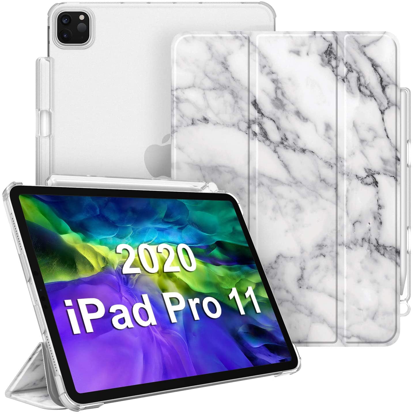 ✅For iPad Pro 11 Case Premium Smart Book Cover & Stand With Pencil Holder 2020 
