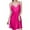 Hot Pink, variant on Antinious Womens Nightdress Solid Slim Deep V-Neck Sleeveless Satin Mid-Length Sleep Dress,Holiday!Nightgowns for Women,Women Pajama Dress,Black,L