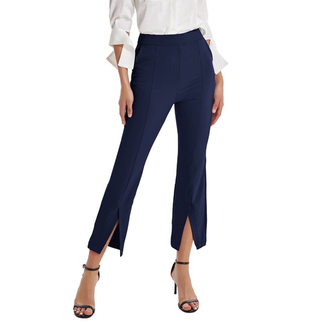 Txlixc Pantalones cortos, pantalones de campana de cintura alta Txlixc moda