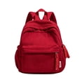 thumbnail image 2 of Back To School Backpack Knit Corduroy Backpack Customizable Letters Large Capacity School Daypack RD2 One Size, 2 of 3