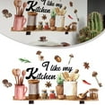 thumbnail image 4 of Kitchen Wall Stickers Fun Design Cook Utensils Home Decoration Restaurant, 4 of 10