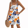 thumbnail image 4 of ZQUUVOU Women's Summer Casual Sleeveless Dress Printed Floar Pleated Dresse Multicolor, 4 of 7