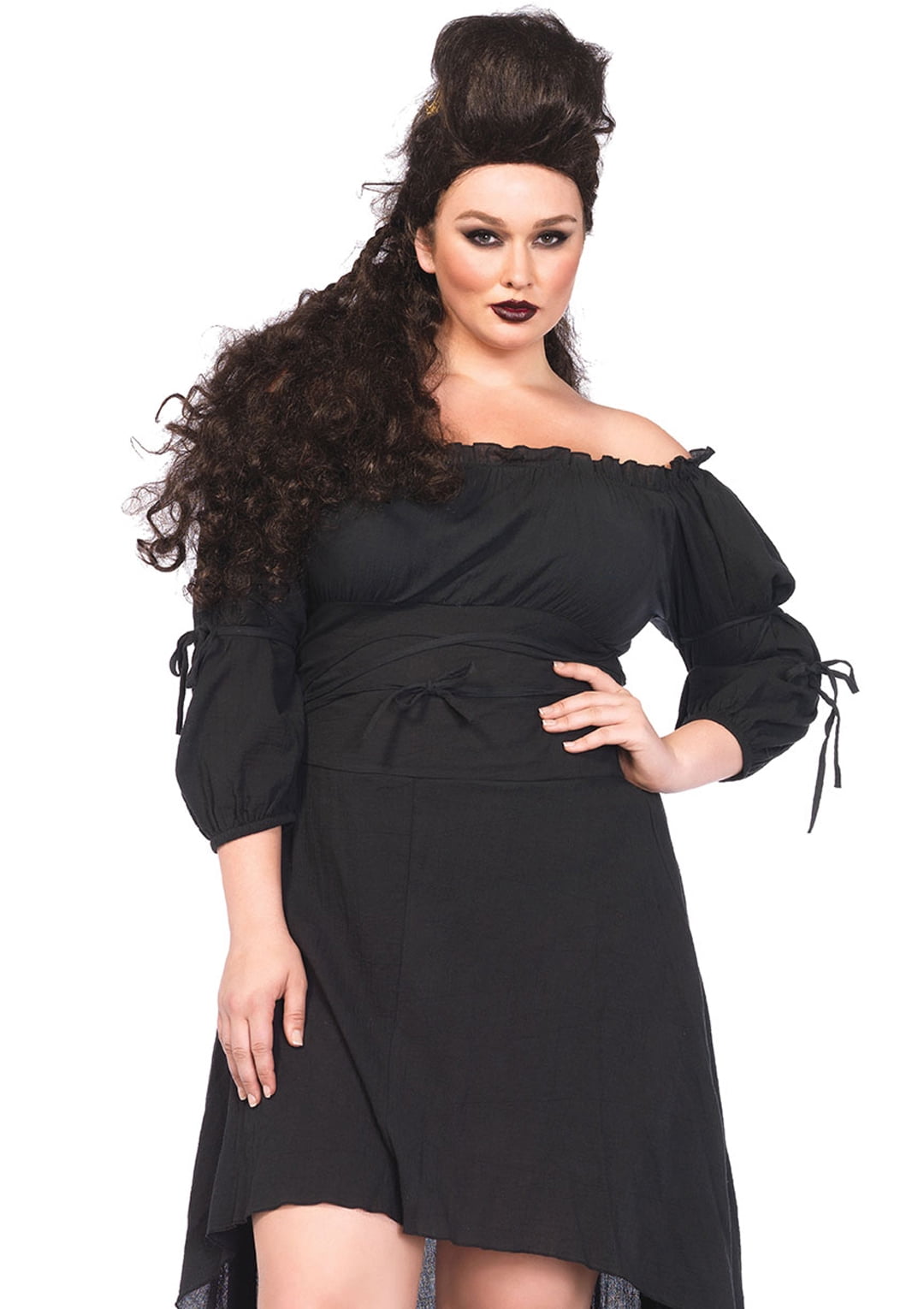 walmart plus size black dress