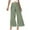 Green, variant on Pxkloy Capris Linen Pants for Women 2024 Women's Linen Wide Leg Capri Pants Beach High Waisted Drawstring Casual Loose Capris Pants with Pockets Beige,XXL