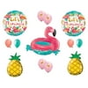 Let's Flamingle Flamingo Pineapple Pool RAFT Party Balloons Decoration Supplies