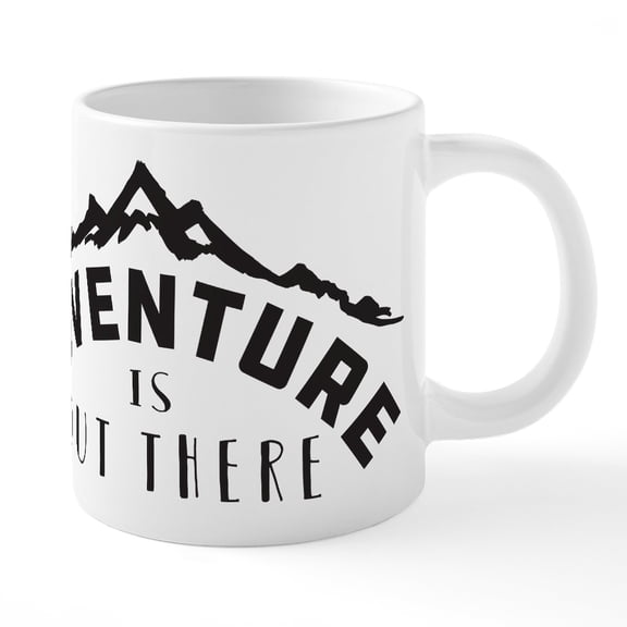 CafePress - Adventure Is Out There - 20 Oz White Ceramic Mega Mug