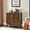 Walnut, variant on High - Capacity Fluted Storage Cabinet / Perfect for Home Organization