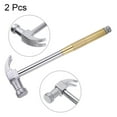 thumbnail image 3 of Unique Bargains 2Set 6 in 1 Mini Multifunction Claw Hammer With Slotted Phillips Screwdriver, Gold Tone, 3 of 5