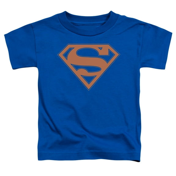 Superman - Blue & Orange Shield - Toddler Short Sleeve Shirt - 3T