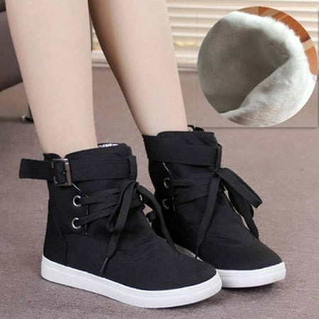 Top Hiking Shoes - Meigar Women Sneakers Casual Hiking High Top Sports Shoes