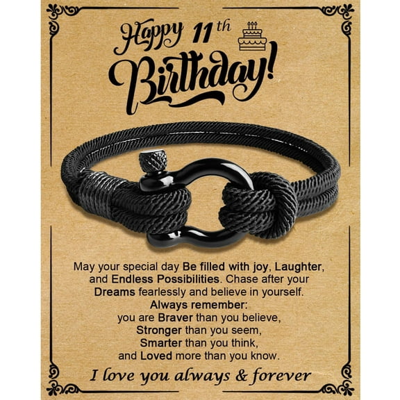 6th - 21st Birthday Gift Ideas,14 15 19 20 21 Year Old Birthday Gifts Bracelet,13th 16th 17th 18th Birthday Decorations Gifts for Boy