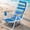 Blue & Green, variant on Set of 2 Pink Folding Beach Chairs with Backpack Straps, 4-Position Recline, Headrest, Cup Holder, and Wooden Armrests - Portable Camping & Outdoor Chairs for Adults