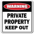 thumbnail image 1 of SignMission Keep Out Keepout Z-Private 8 x 12 Po Décalque - Propriété Privée Parking - Pas d'Intrusion Rester Dehors, 1 of 1