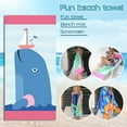 thumbnail image 1 of Bargain Qaailabf Thickened Bath Towels Do Not Lint Or Fade, Active Printed Beach Towels, 1 of 2