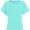 Light Green, variant on Women's V Neck T Shirts Short Rolled Sleeve Loose Fit Tops Side Split Summer Tees