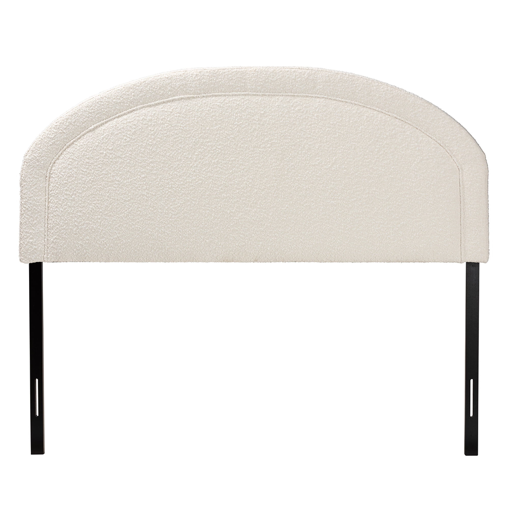 Baxton Studio Fiana Modern Cream Boucle Fabric Queen Size Headboard